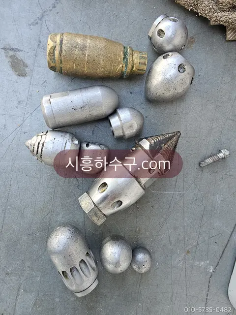 배관 지름별로 골라 쓰는 고압세척 노즐들